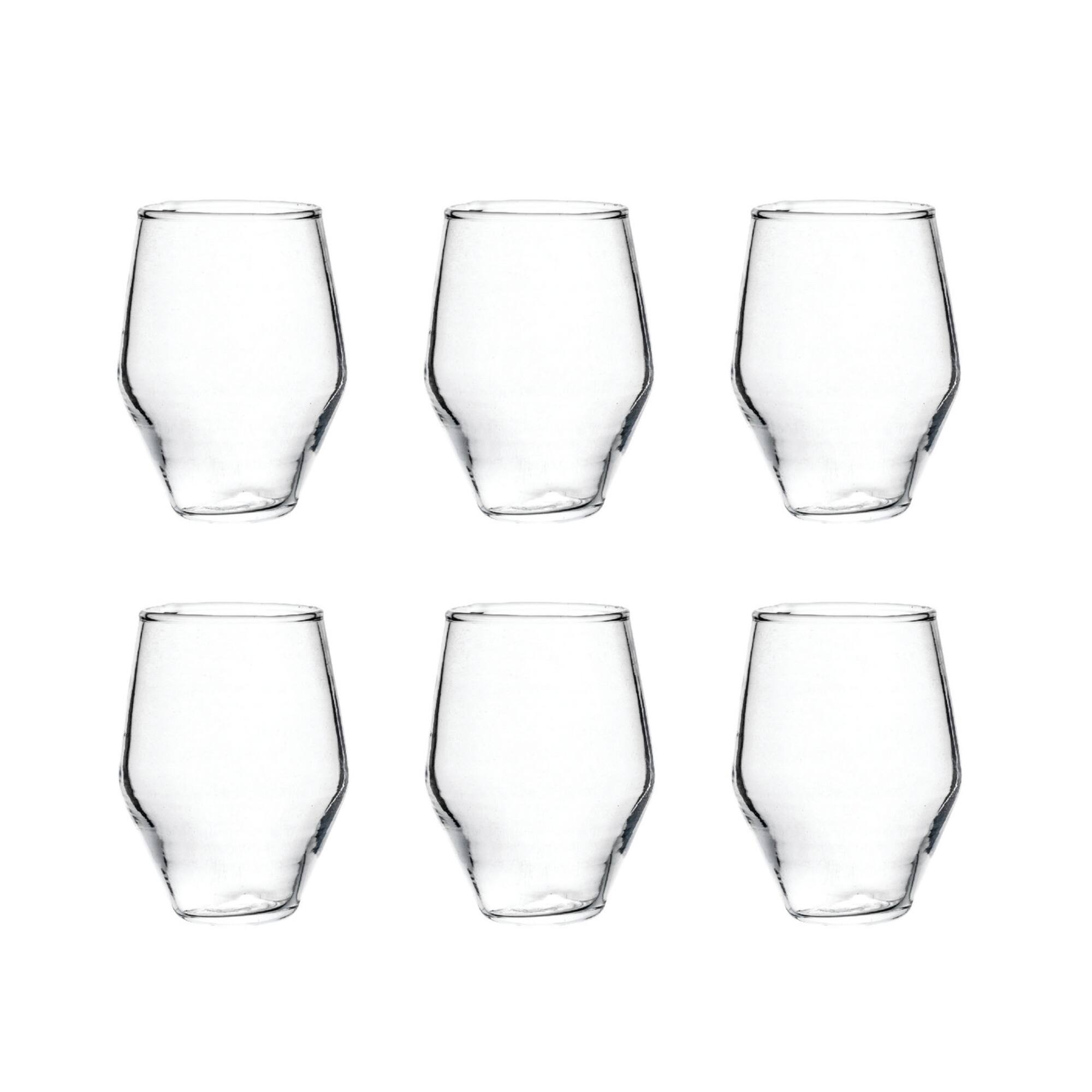 Hello Honey® 3.25" Clear Round Drinking Glasses, 6ct.